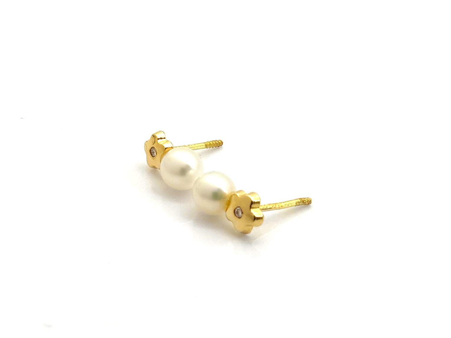 Pendientes Oro 18k Con Circonita - Imagen 2