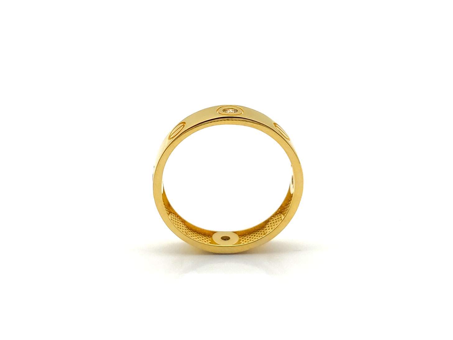Alianza Oro 18k Con Circonita - Imagen 3