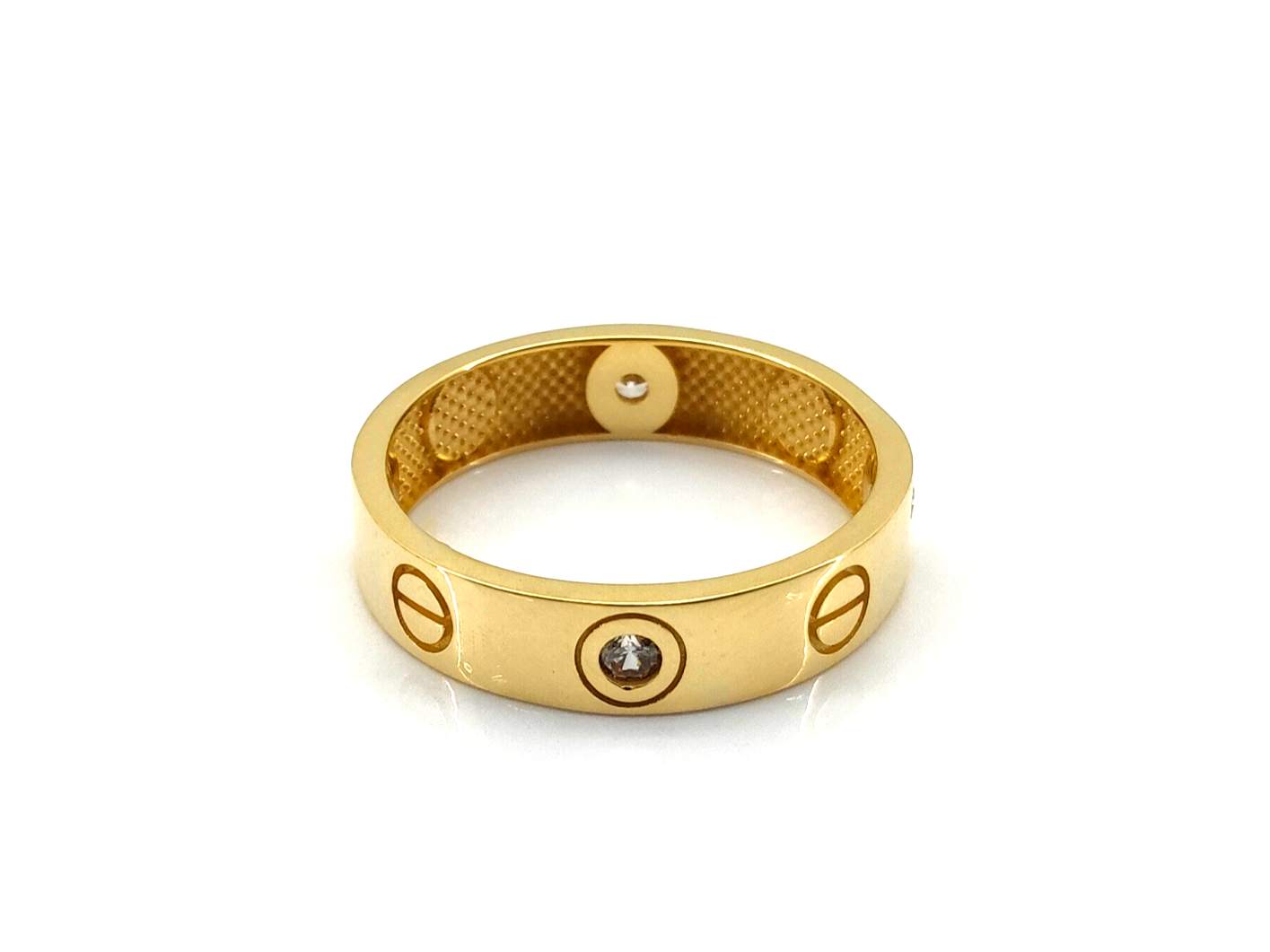 Alianza Oro 18k Con Circonita - Imagen 2