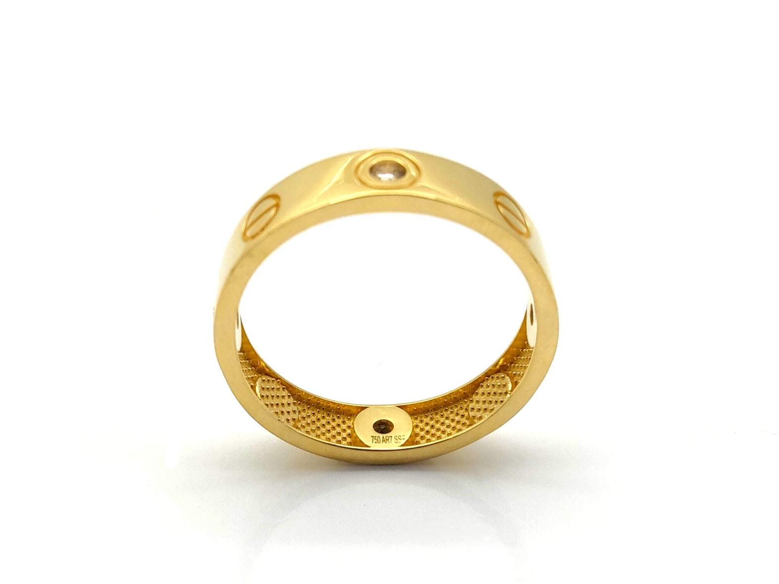 Alianza Oro 18k Con Circonita - Imagen 3