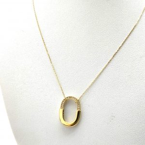Cadena Oro 18k Con Circonita 22cm