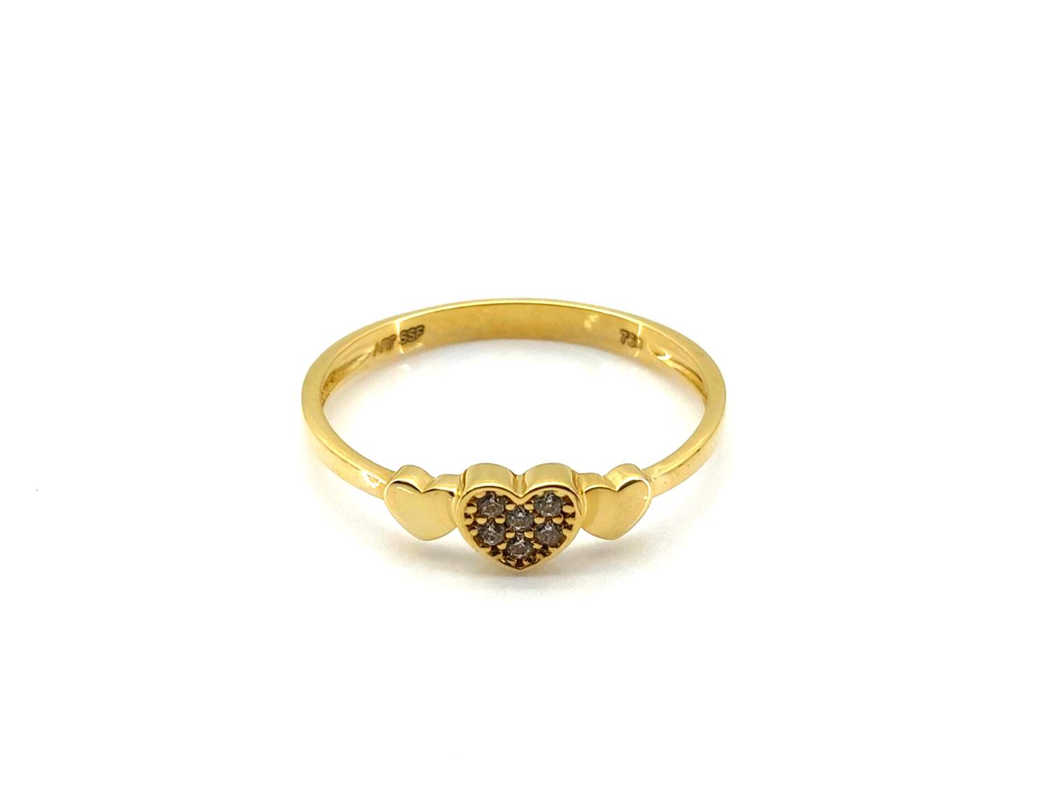 Alianza Oro 18k Con Circonita - Imagen 2