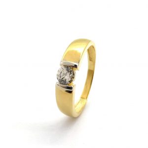 Sortija Oro 18k Con Circonita