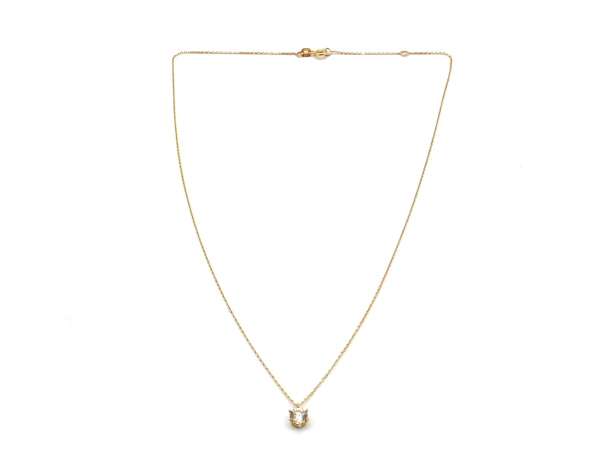 Gargantilla Oro 18k Con Circonita 21cm - Imagen 2