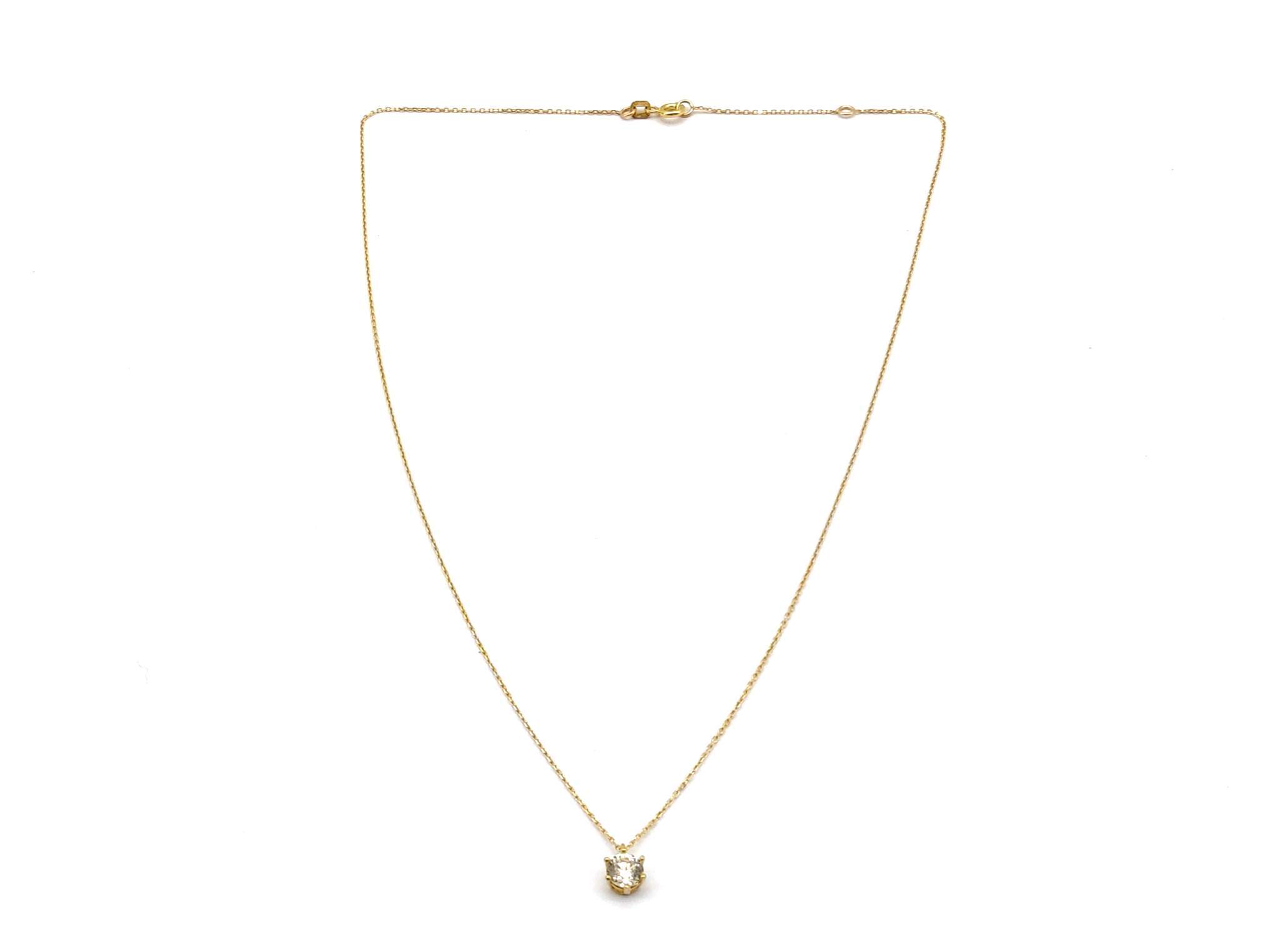 Gargantilla Oro 18k Con Circonita 21cm - Imagen 2
