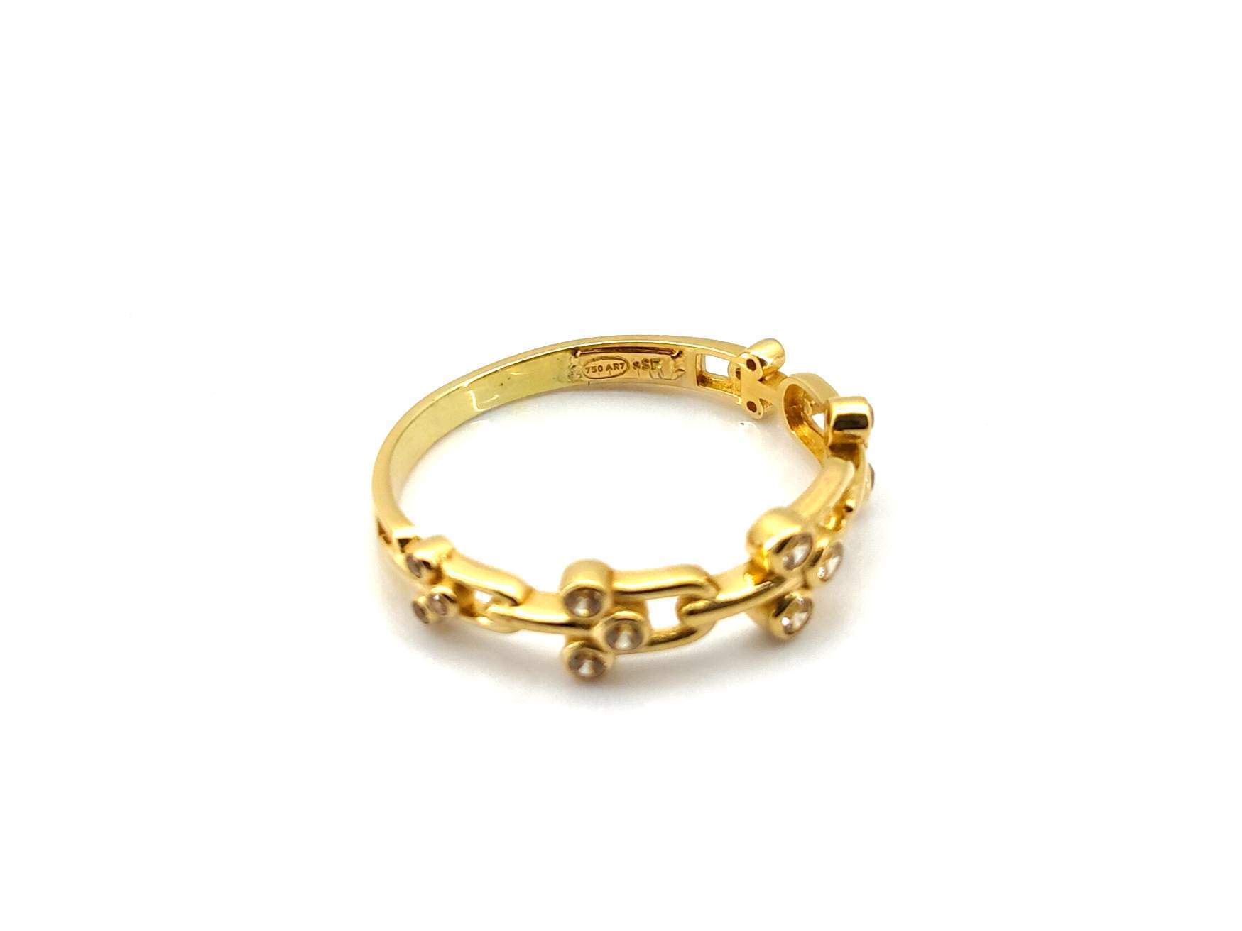 Sortija Oro 18k Con Circonita - Imagen 3