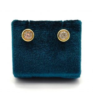 Pendientes Oro 18k Con Circonita