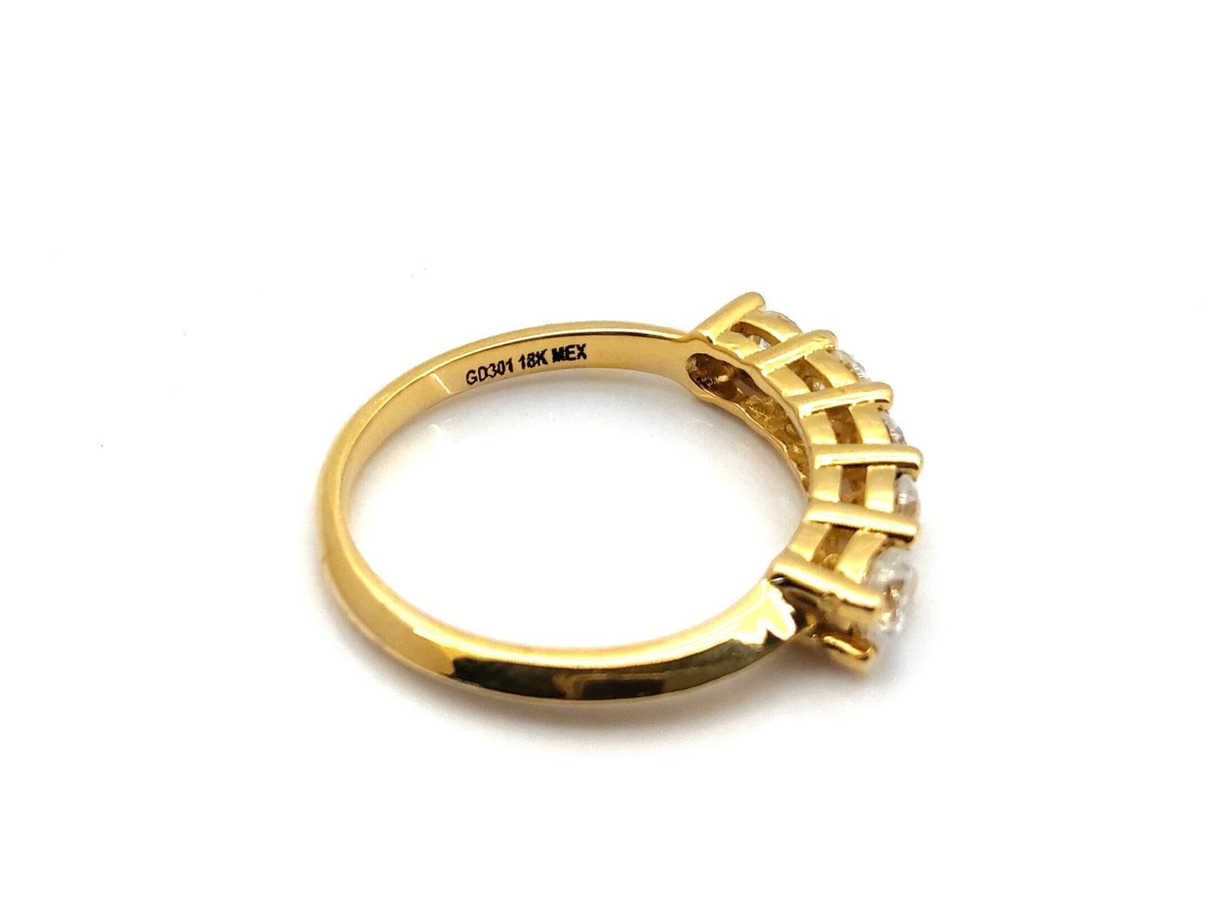 Anillo Oro 18k Con Circonita - Imagen 3