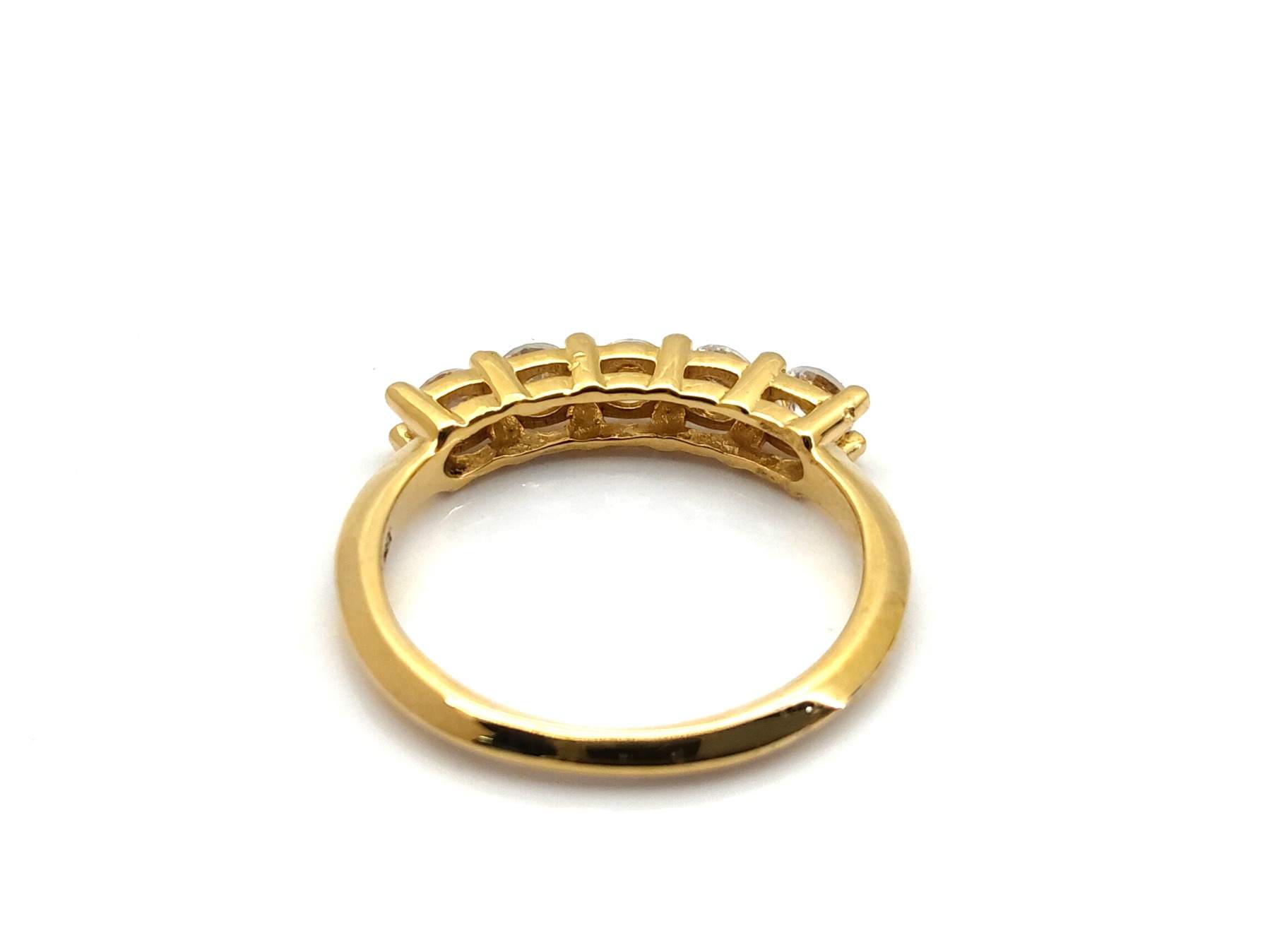 Anillo Oro 18k Con Circonita - Imagen 4