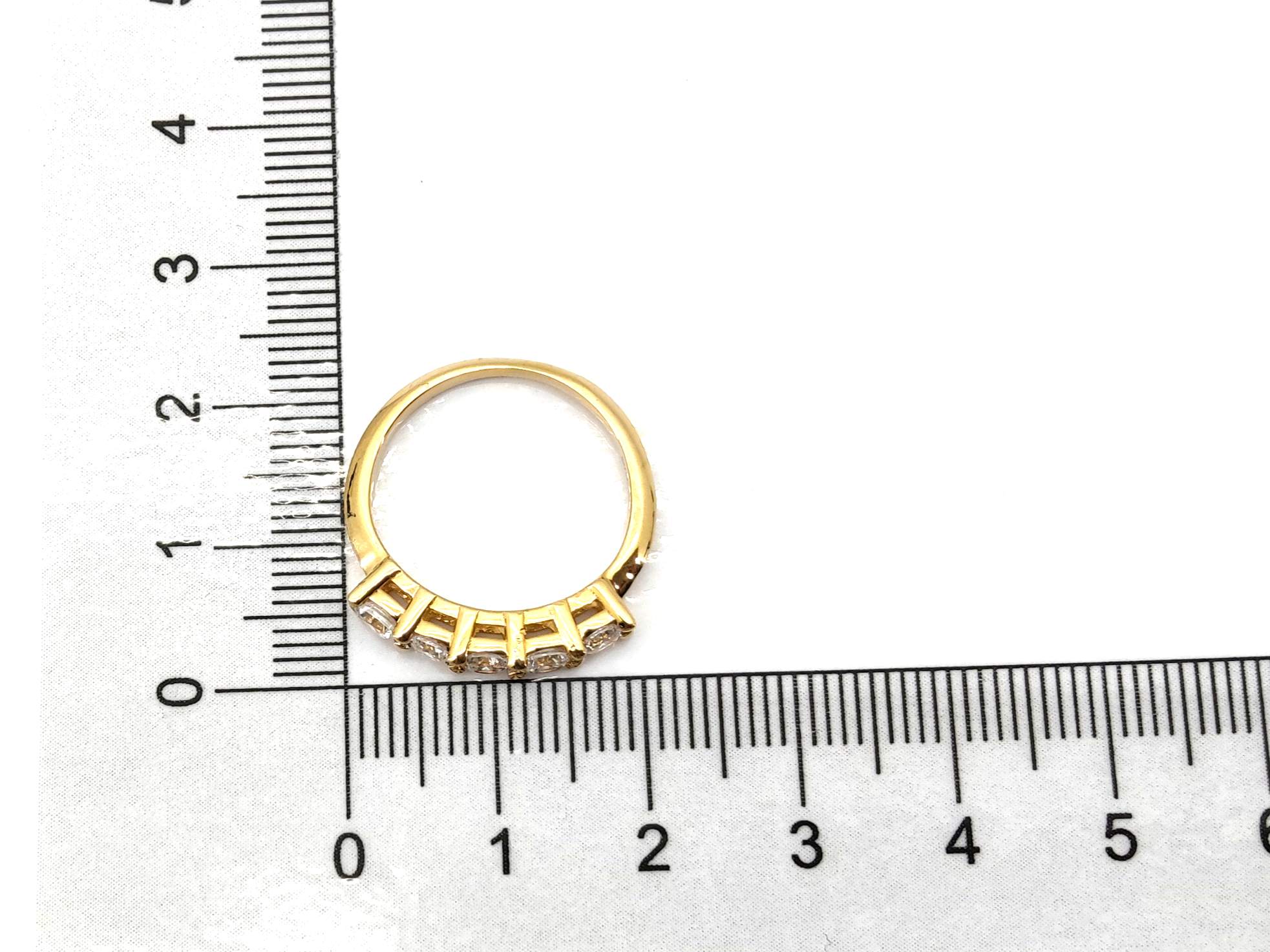 Anillo Oro 18k Con Circonita - Imagen 5