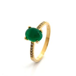 Anillo Oro 18k Con Circonita,Otros