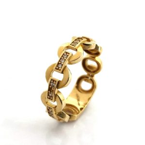 Sortija Oro 18k Con Circonita
