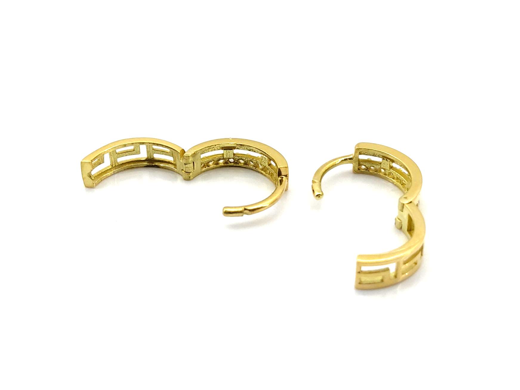 Pendientes Oro 18k Con Circonita - Imagen 3