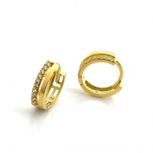 Pendientes Oro 18k Con Circonita
