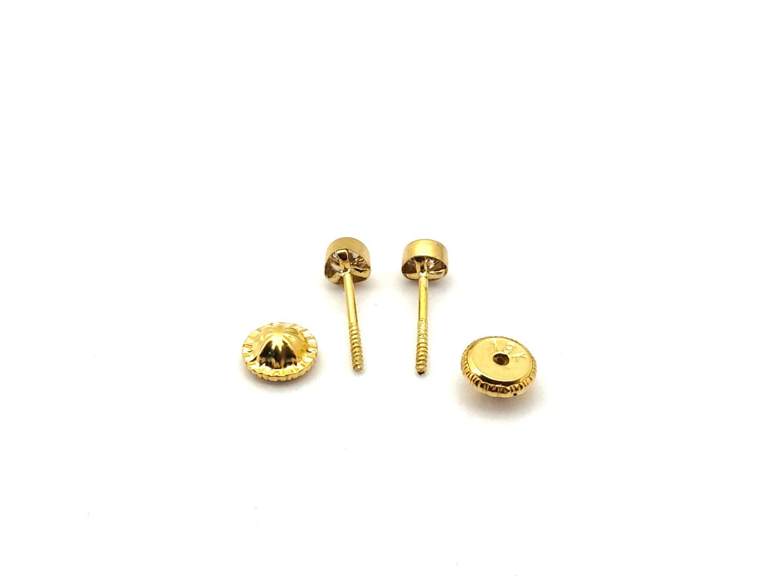 Pendientes Oro 18k Con Circonita - Imagen 3