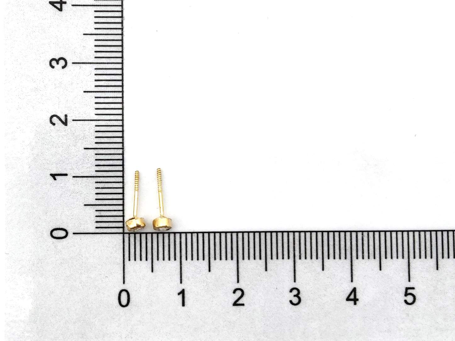 Pendientes Oro 18k Con Circonita - Imagen 4