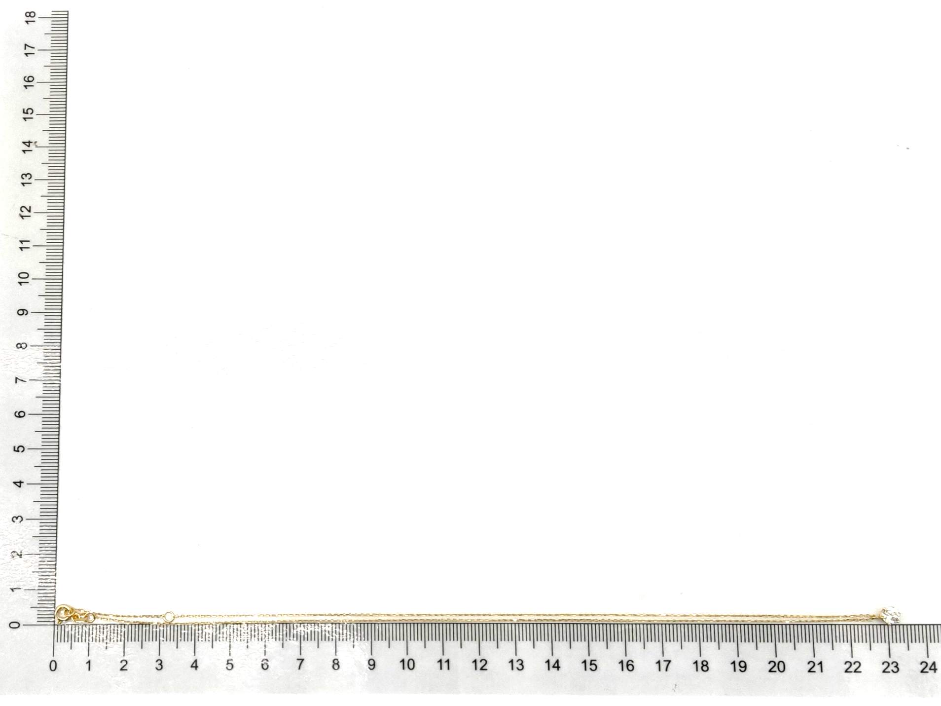 Gargantilla Oro 18k Con Circonita 22cm - Imagen 5