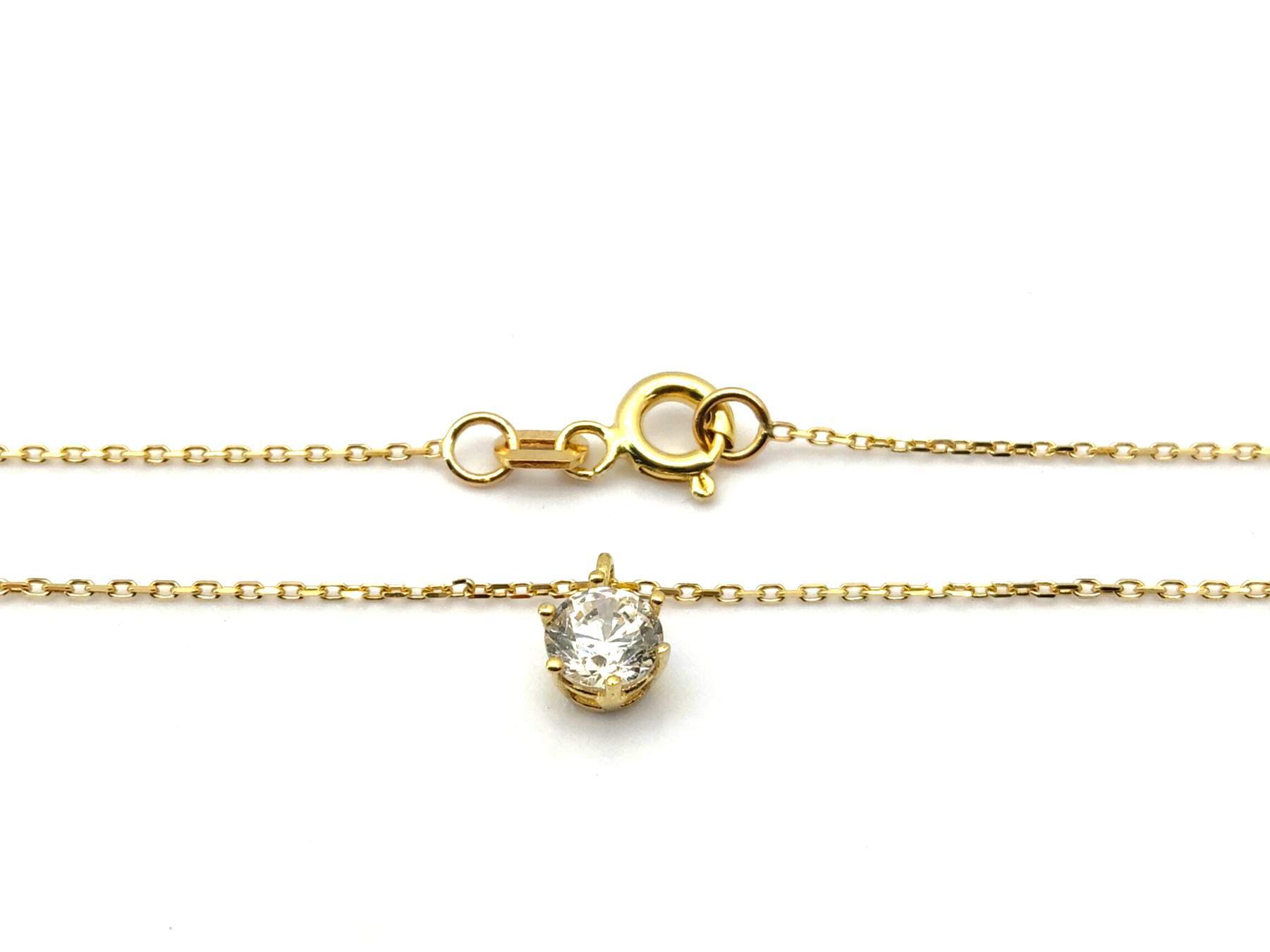 Gargantilla Oro 18k Con Circonita 22cm - Imagen 3