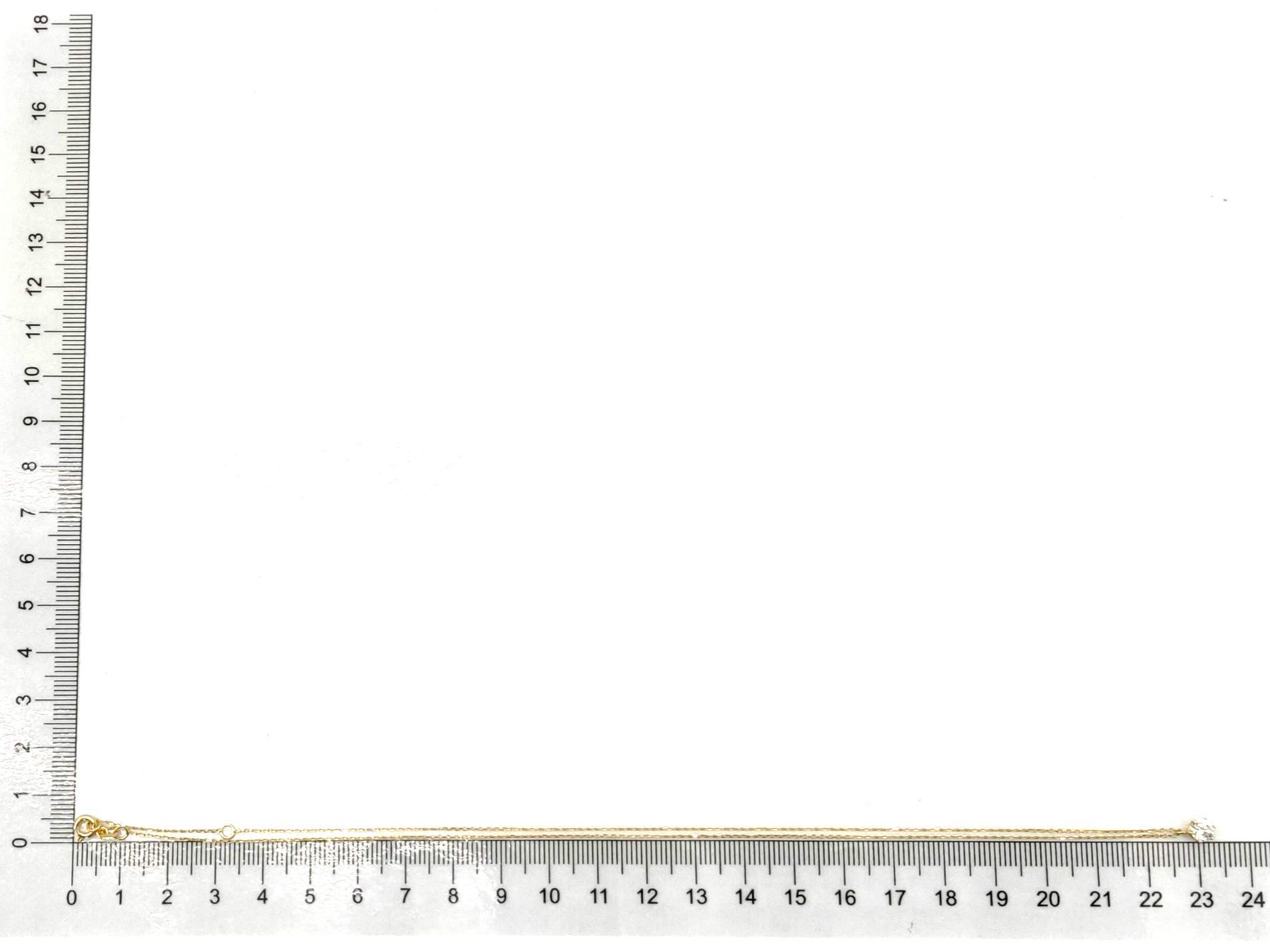Gargantilla Oro 18k Con Circonita 22cm - Imagen 5