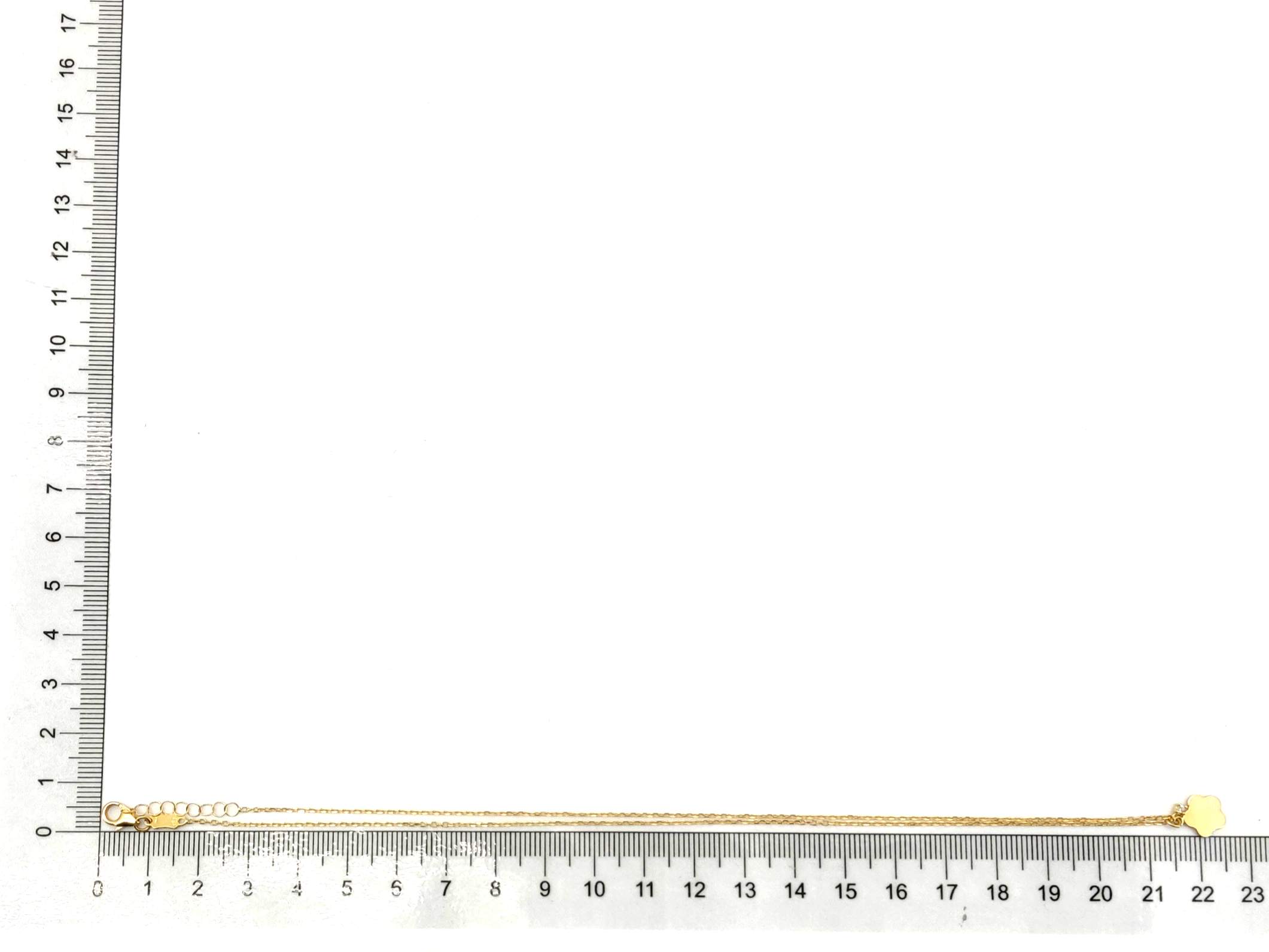 Gargantilla Oro 18k Con Circonita 22cm - Imagen 5