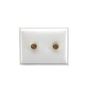 Pendientes Oro 18k Con Circonita