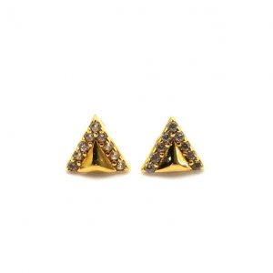 Pendientes Oro 18k Con Circonita