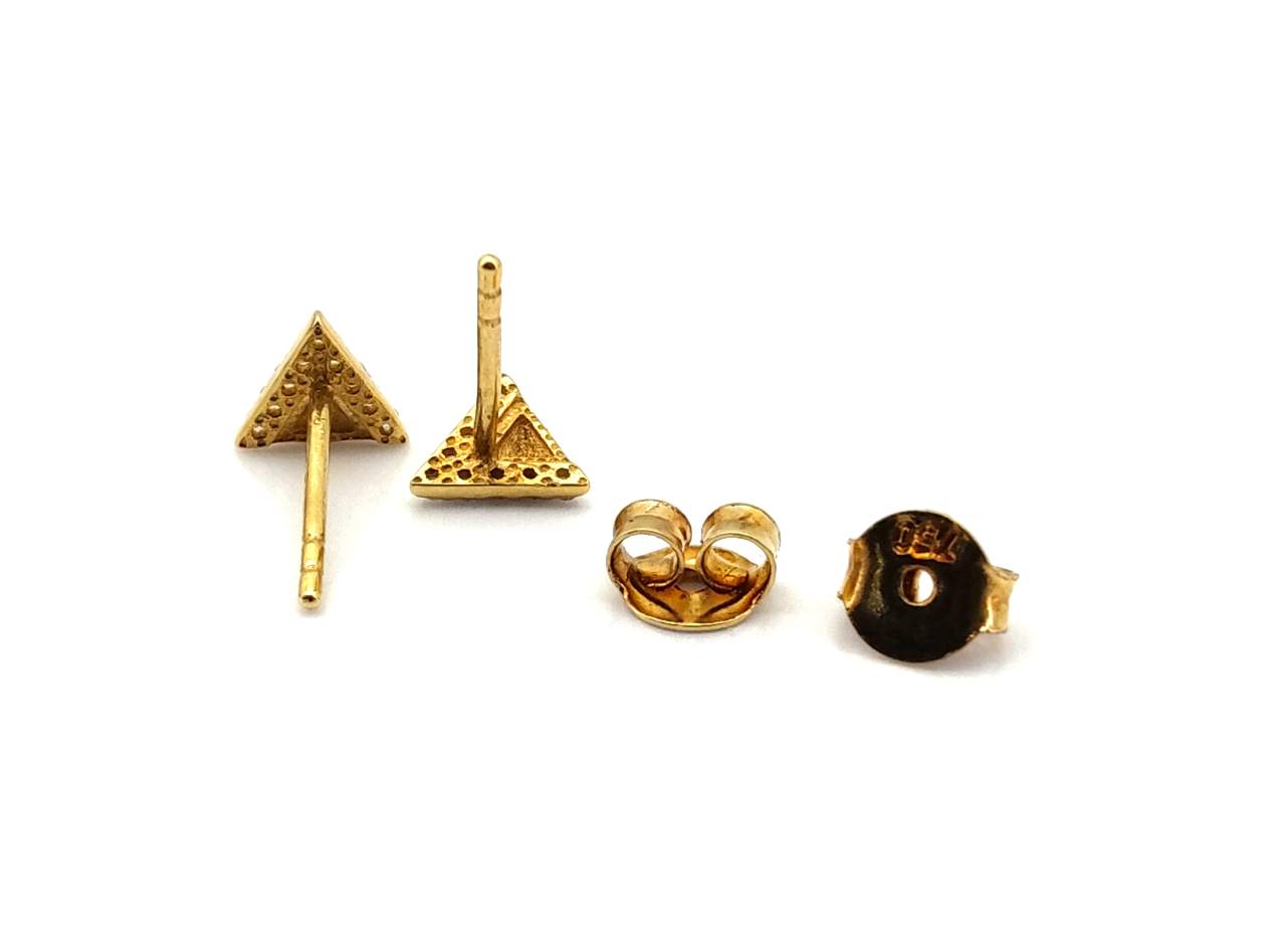 Pendientes Oro 18k Con Circonita - Imagen 3