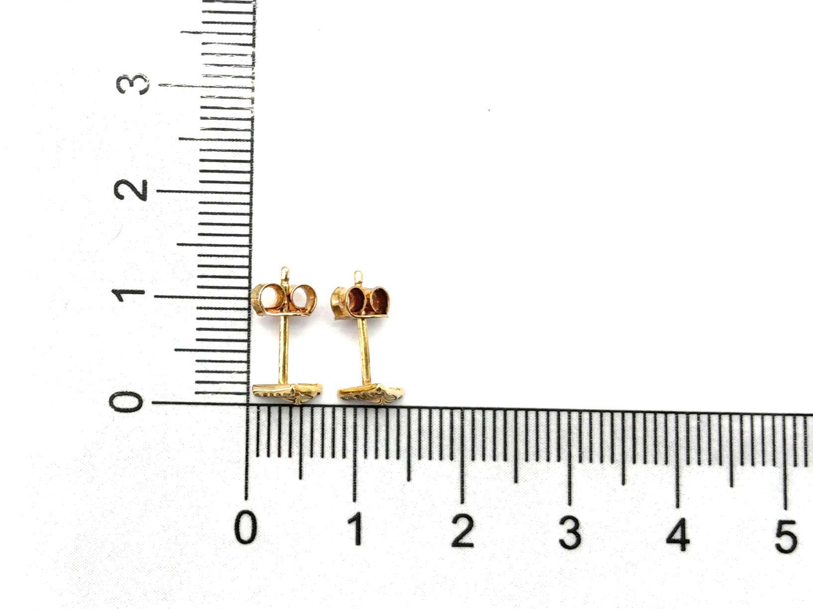 Pendientes Oro 18k Con Circonita - Imagen 4
