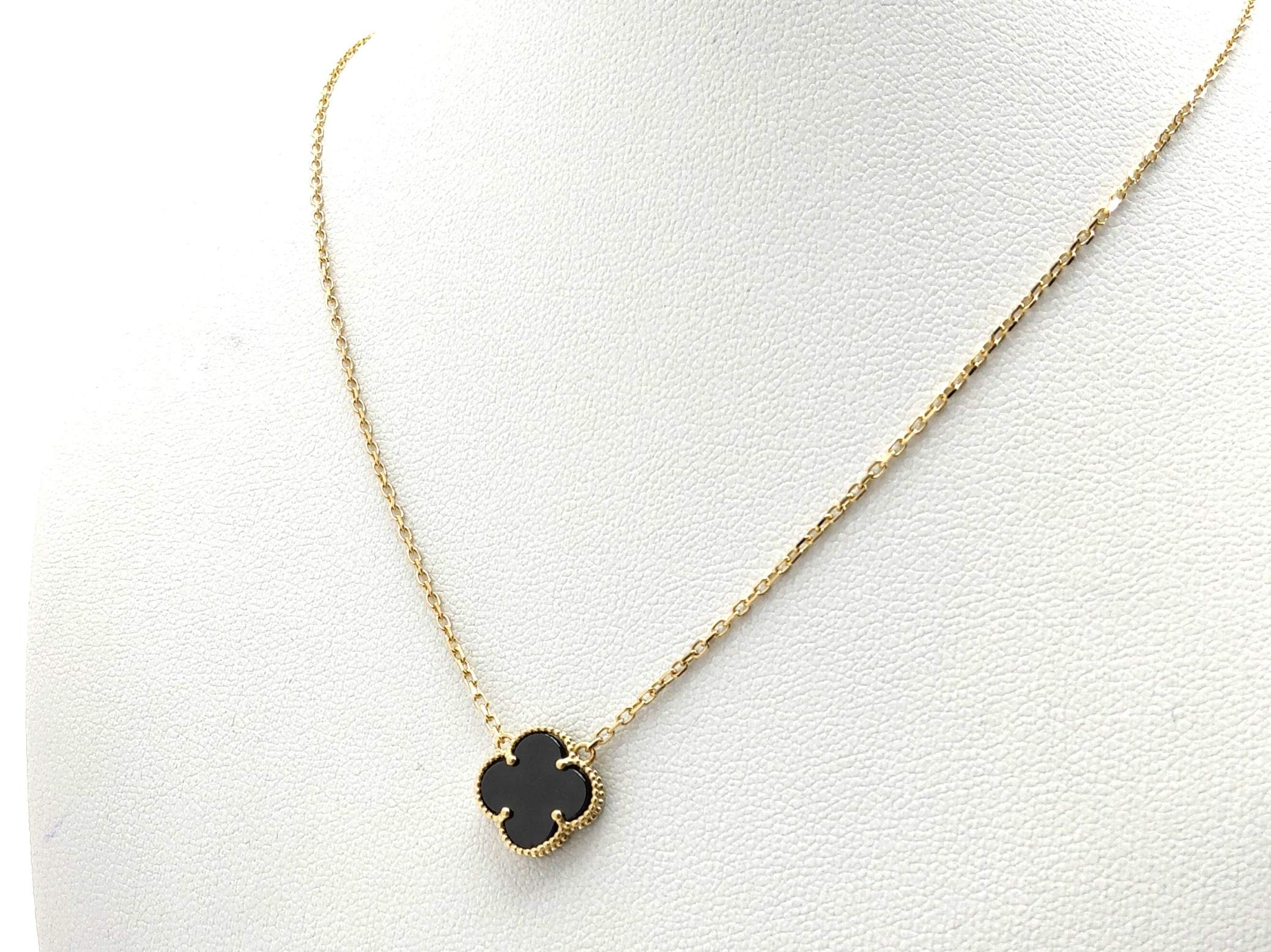 Gargantilla Oro 18k Con Onix 21cm