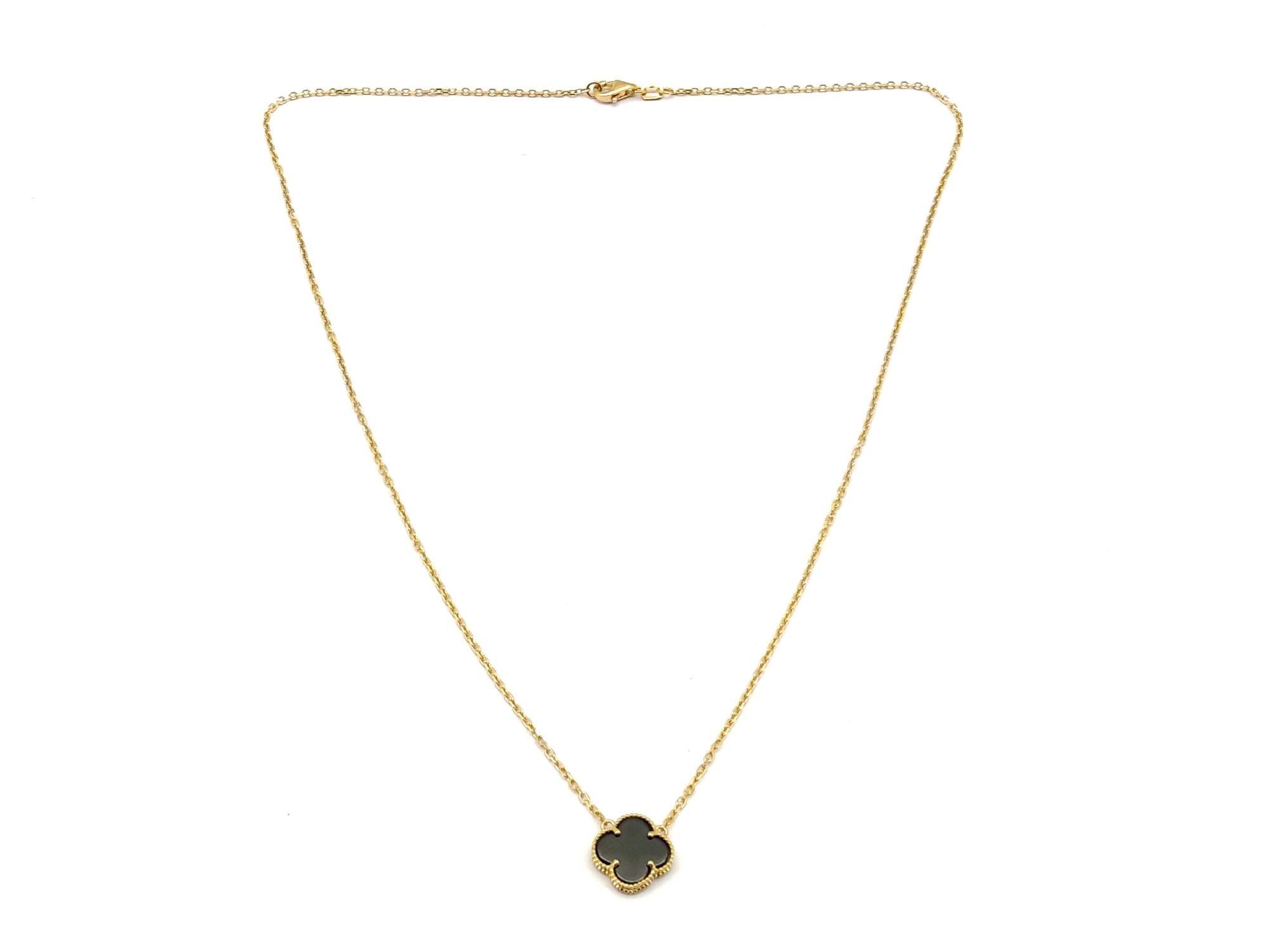 Gargantilla Oro 18k Con Onix 21cm - Imagen 2