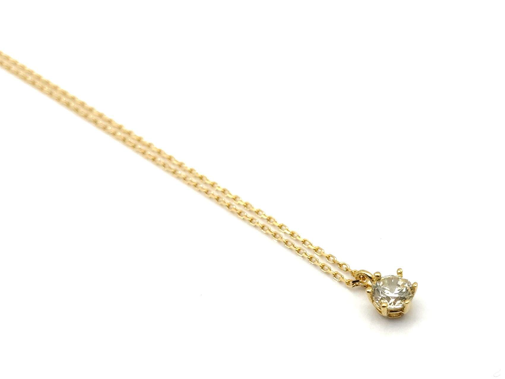 Gargantilla Oro 18k Con Circonita 21cm - Imagen 4