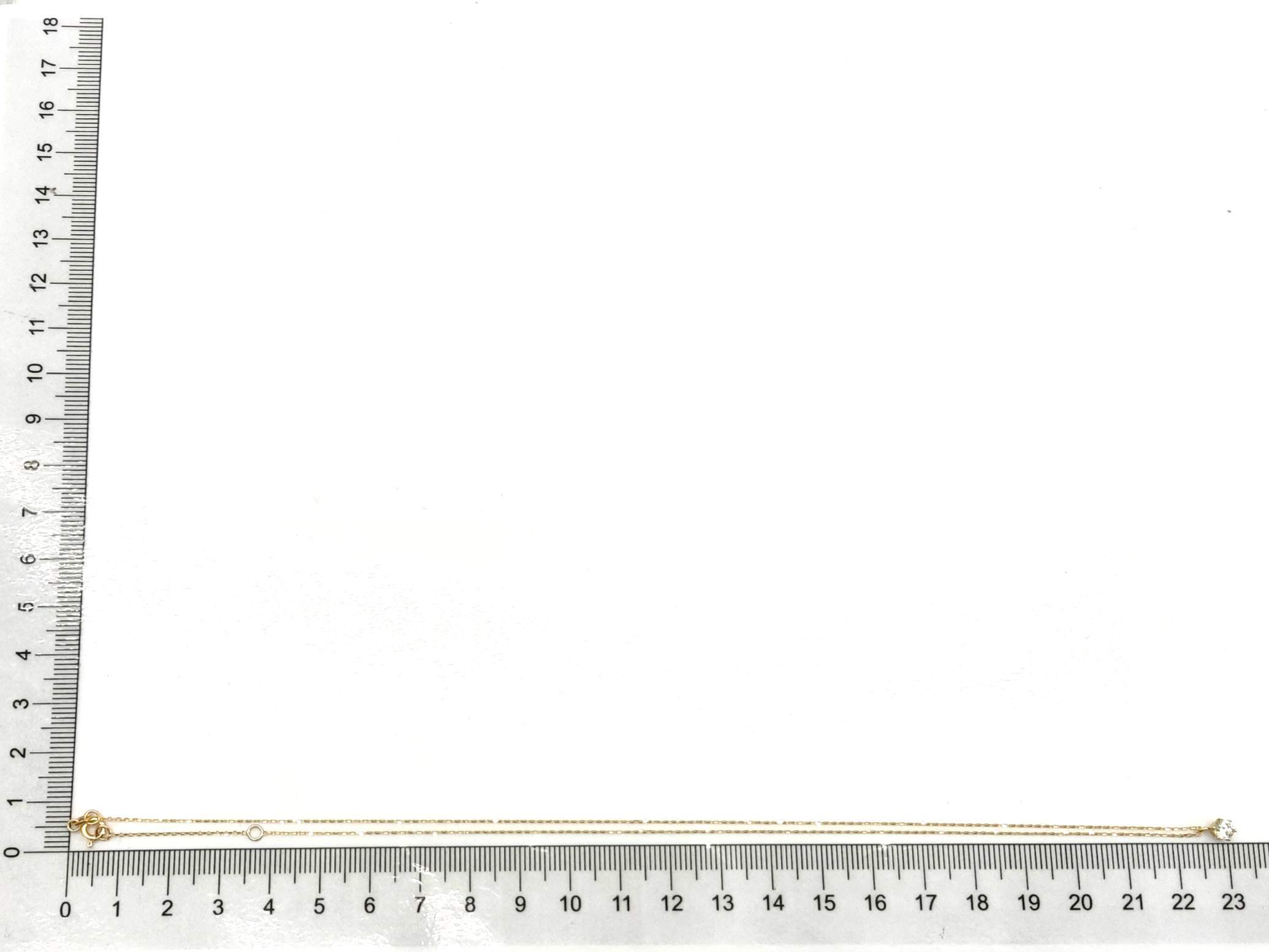 Gargantilla Oro 18k Con Circonita 21cm - Imagen 5