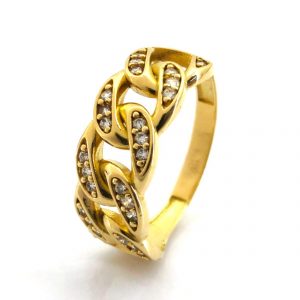 Sortija Oro 18k Con Circonita