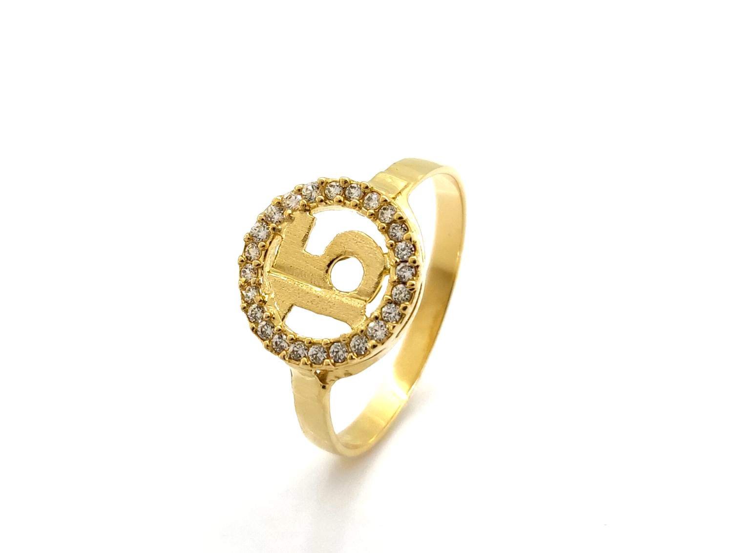 Sortija Oro 18k Con Circonita