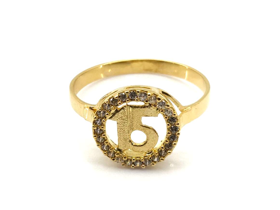 Sortija Oro 18k Con Circonita - Imagen 2