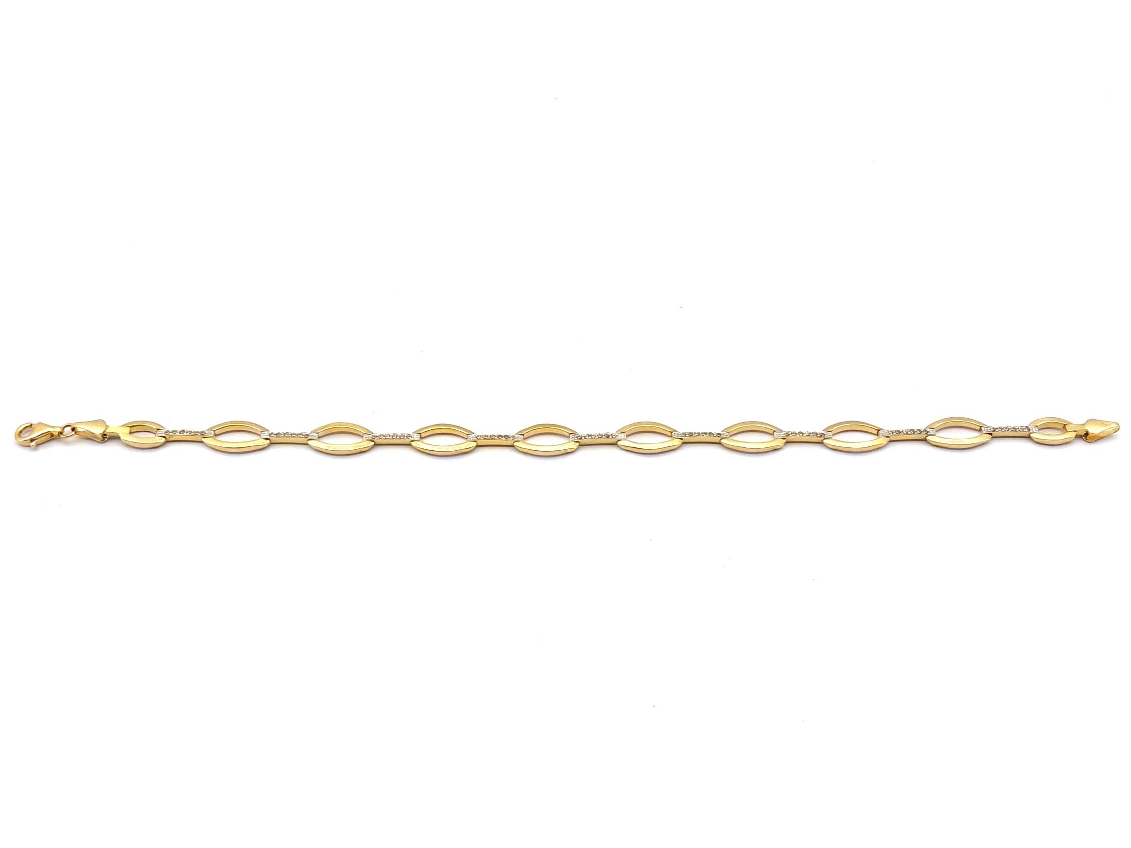 Pulsera Oro 18k Con Circonita - Imagen 2