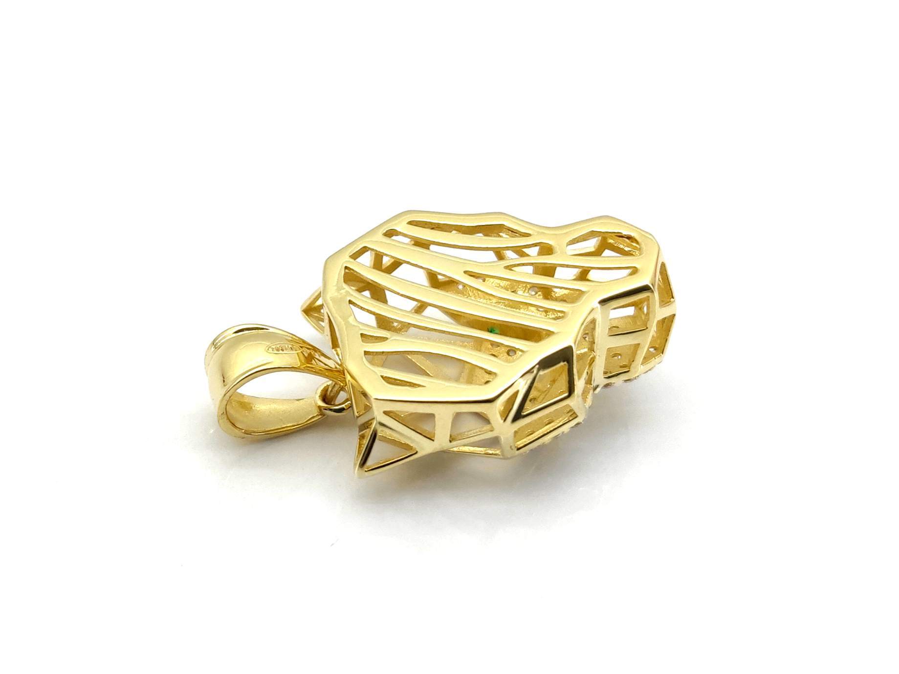 Colgante Oro 18k Con Circonita - Imagen 3
