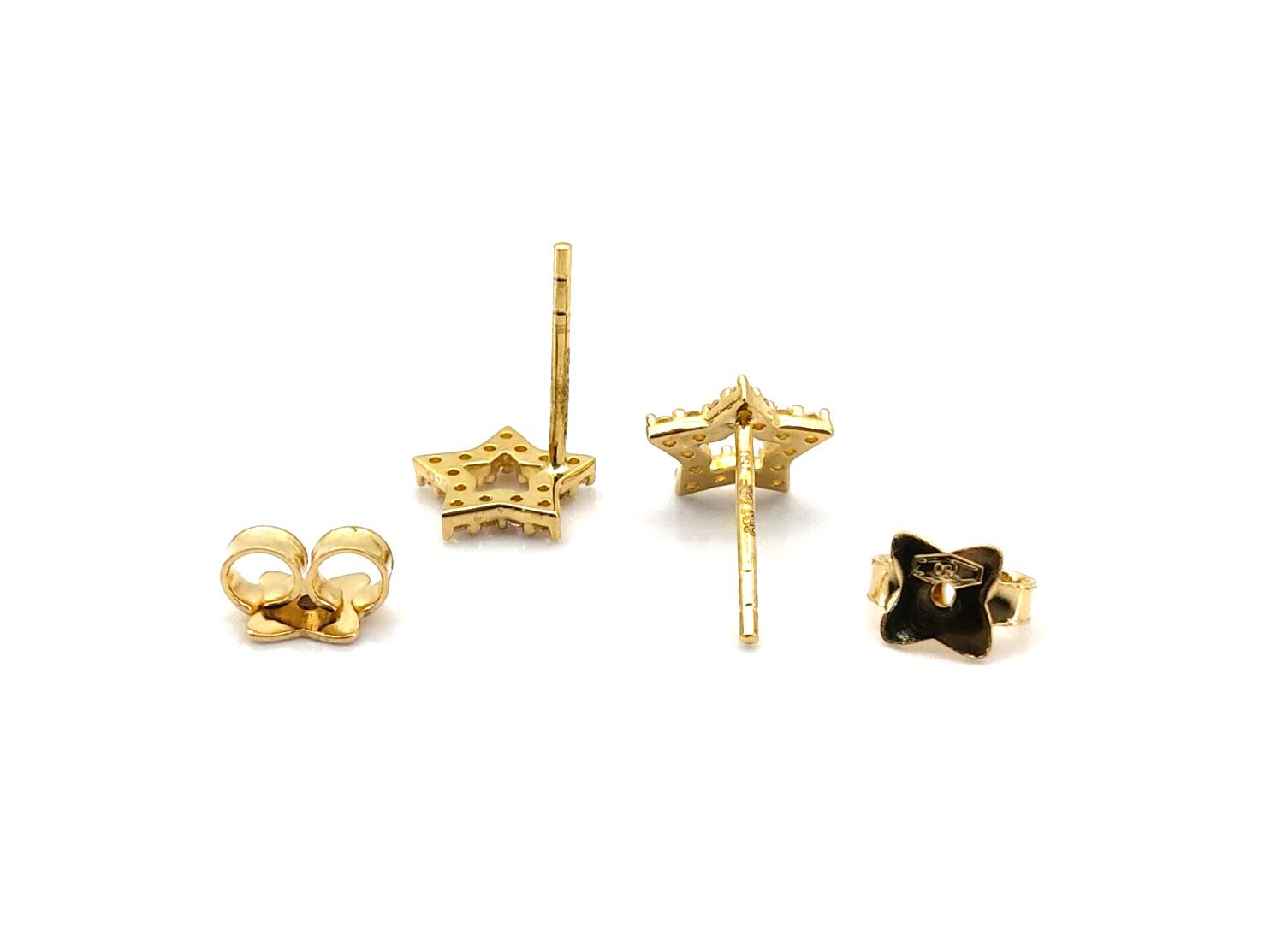 Pendientes Oro 18k Con Circonita - Imagen 3