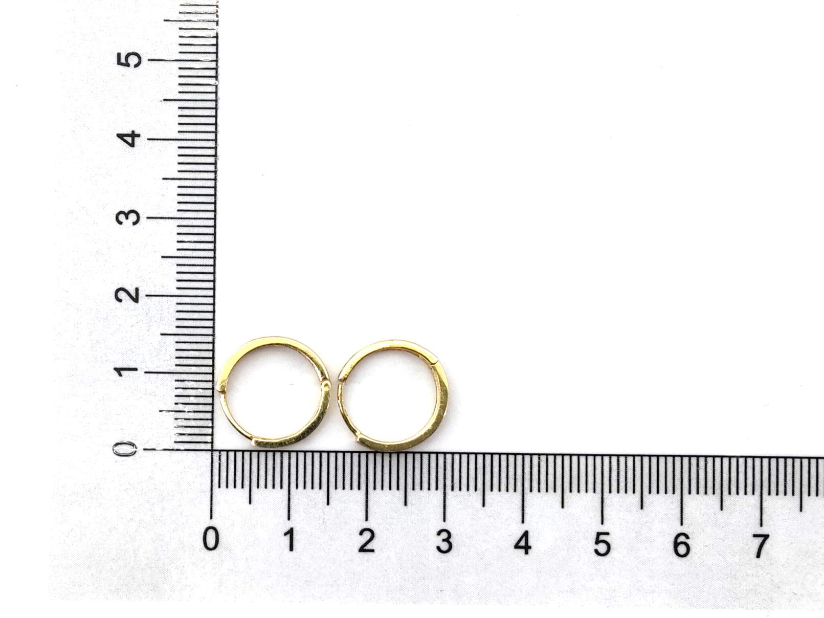 Argollas Oro 18k Con Circonita - Imagen 4