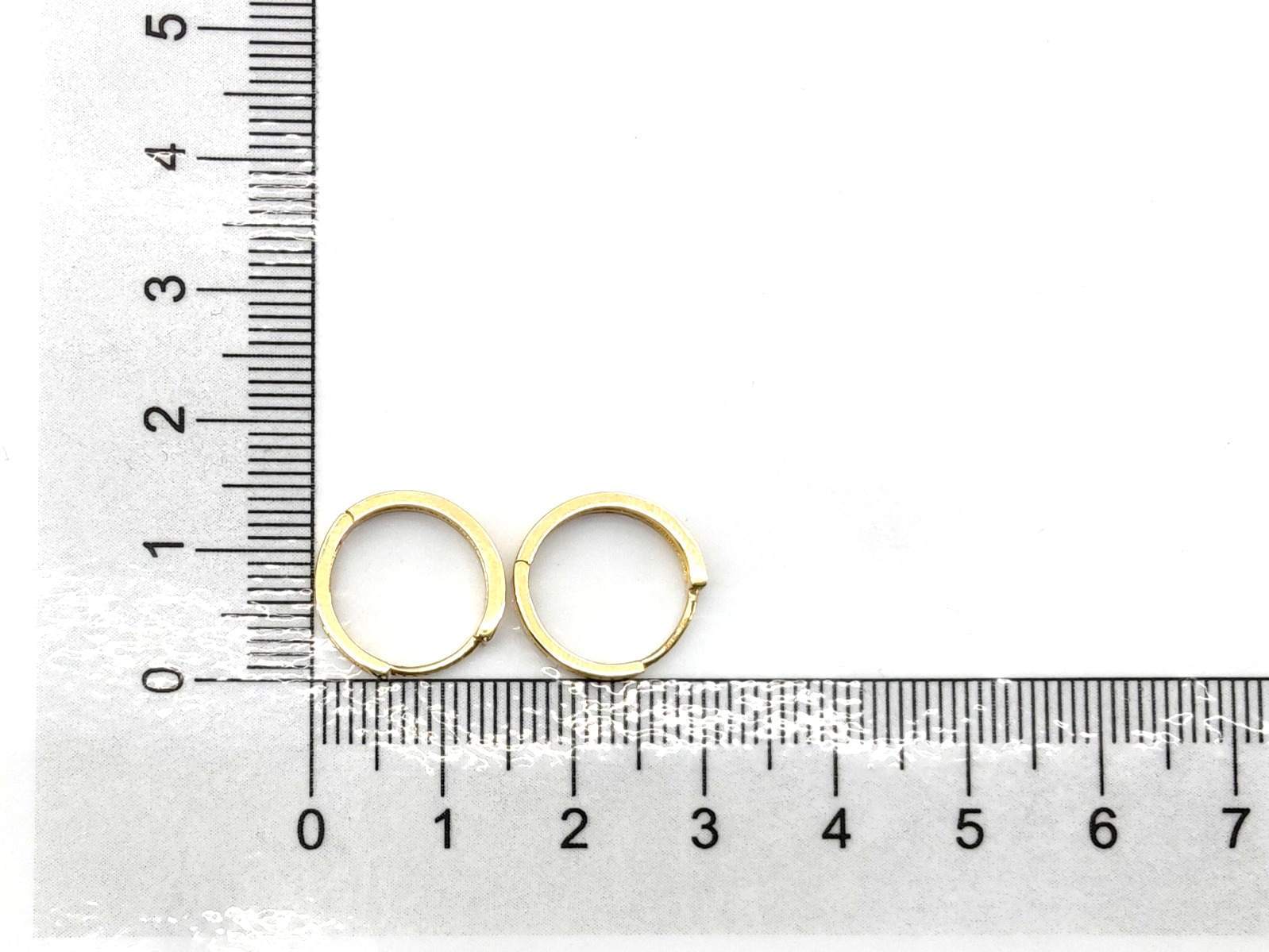 Argollas Oro 18k Con Circonita - Imagen 4
