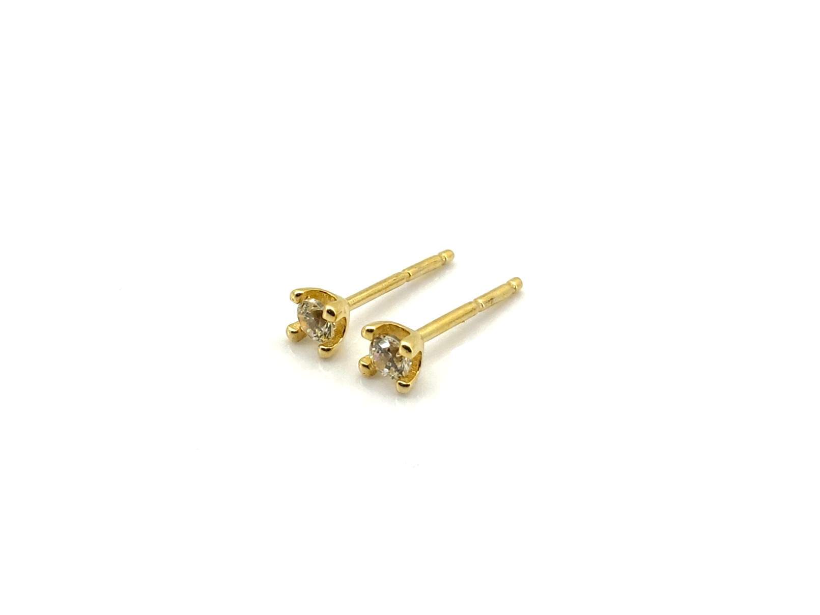Pendientes Oro 18k Con Circonita - Imagen 2