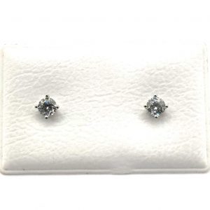 Pendientes Oro 18k Con Circonita
