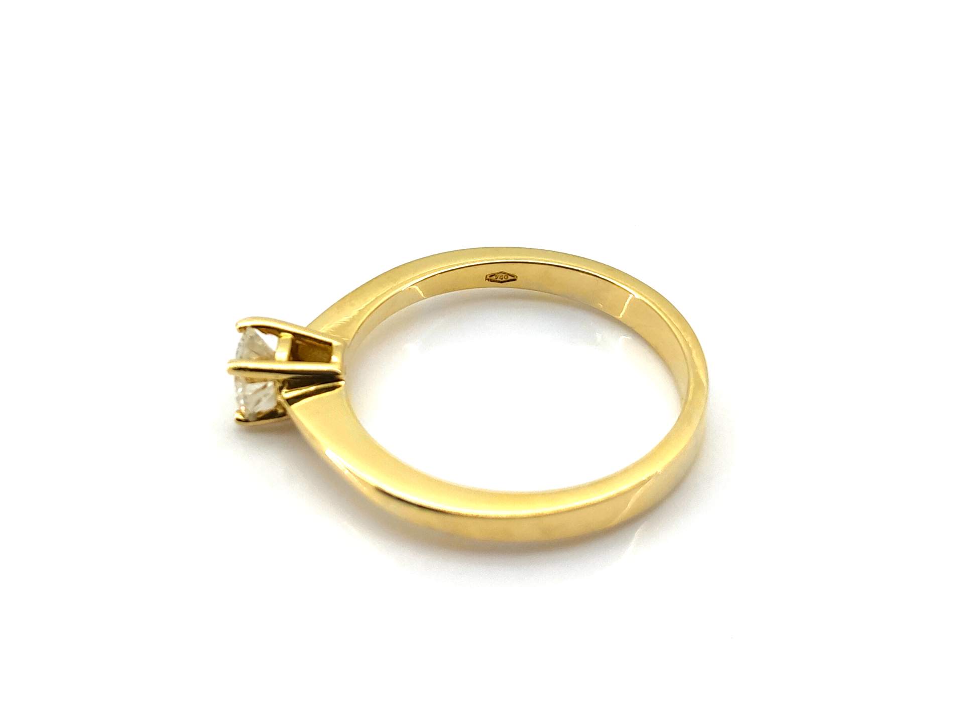 Anillo Oro 18k Con Diamante - Imagen 3
