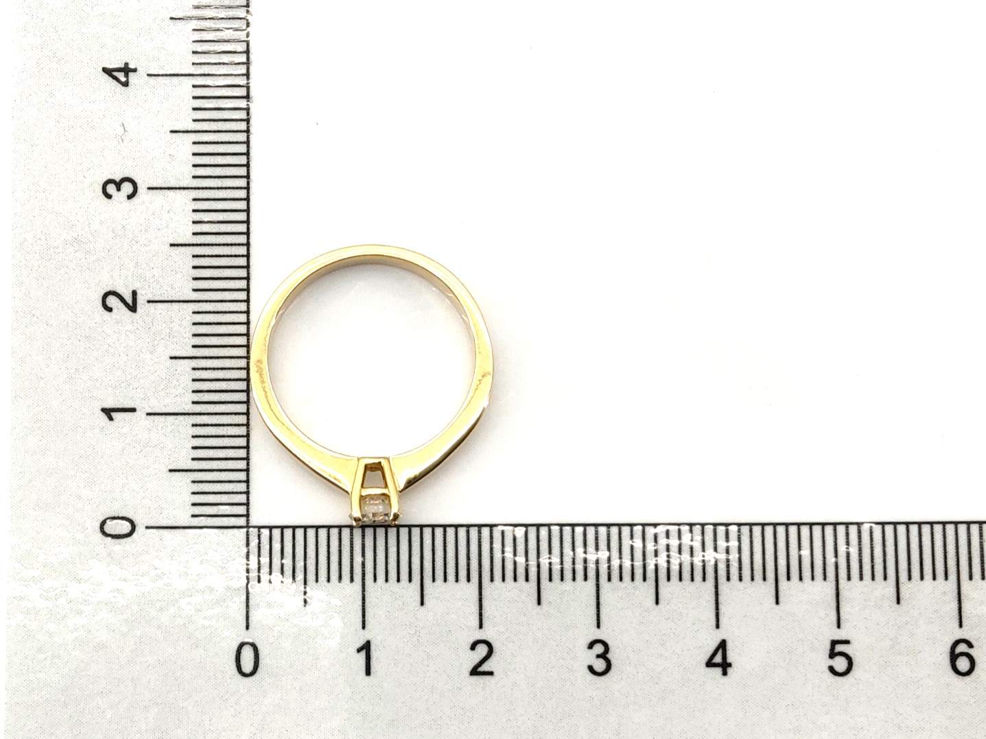 Anillo Oro 18k Con Diamante - Imagen 5