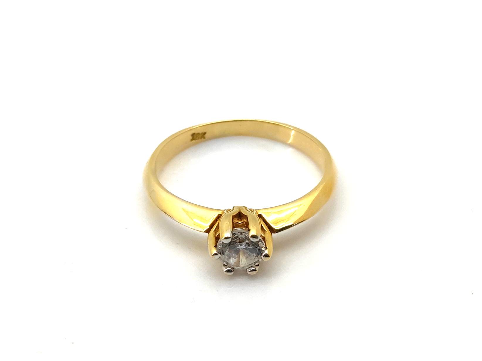 Alianza Oro 18k Con Circonita - Imagen 2