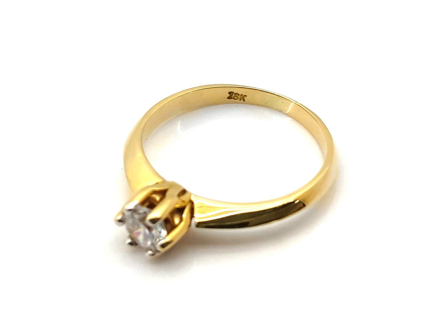 Alianza Oro 18k Con Circonita - Imagen 3