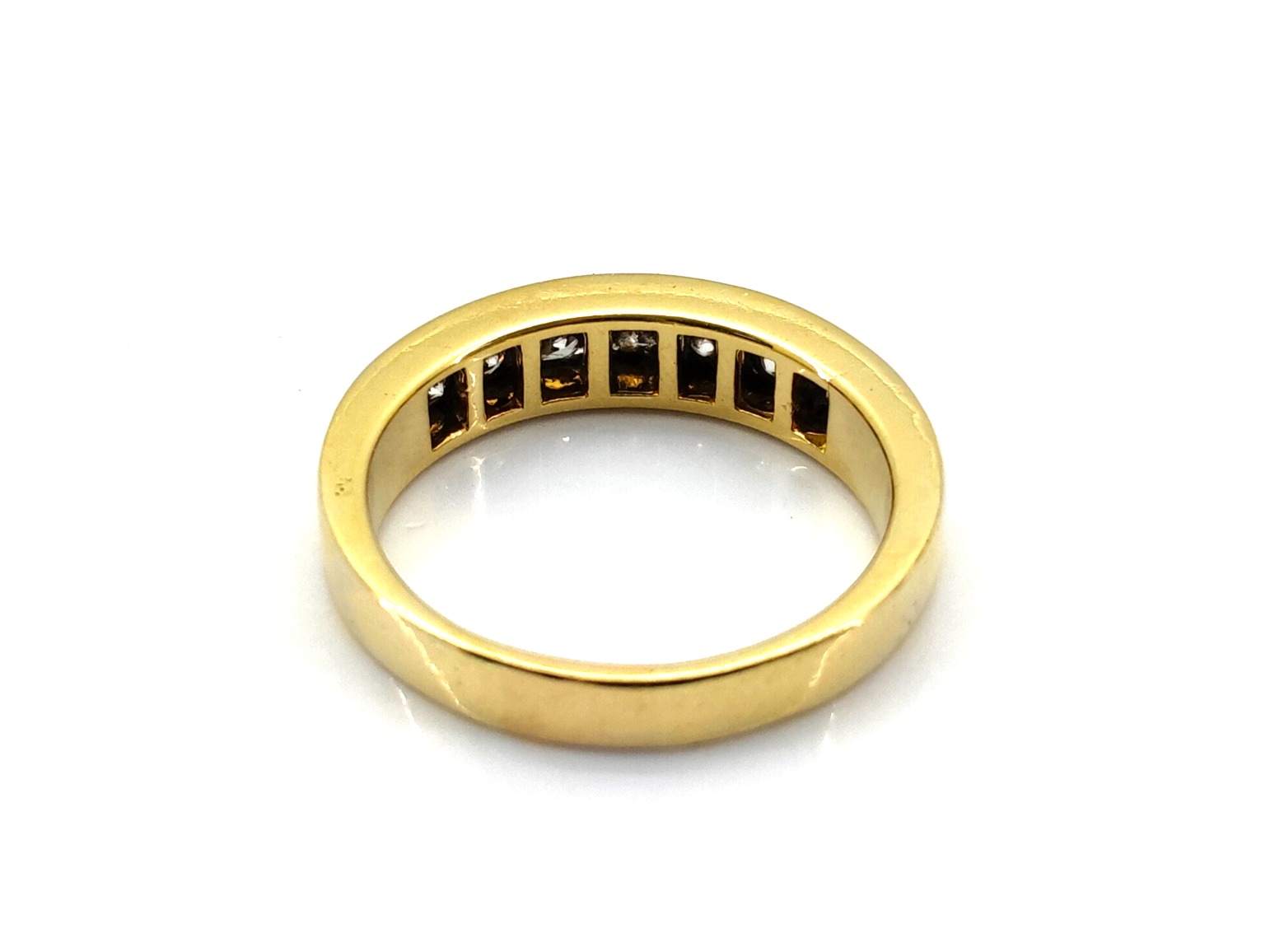 Alianza Oro 18k Con Diamante - Imagen 3