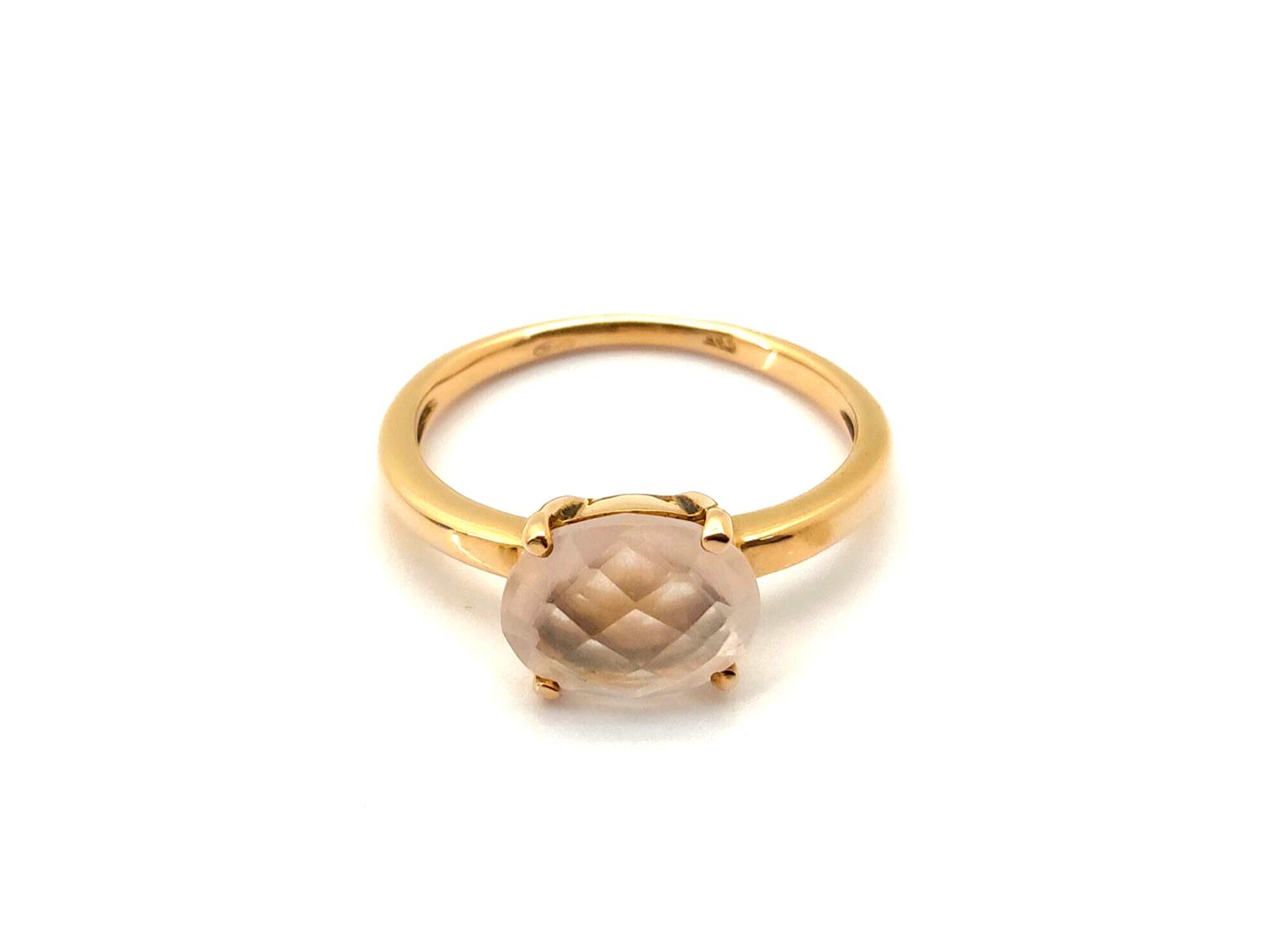 Sortija Oro 18k Con Cuarzo - Imagen 2