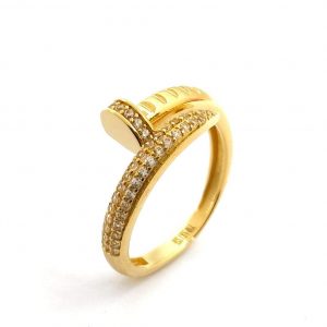Sortija Oro 18k Con Circonita