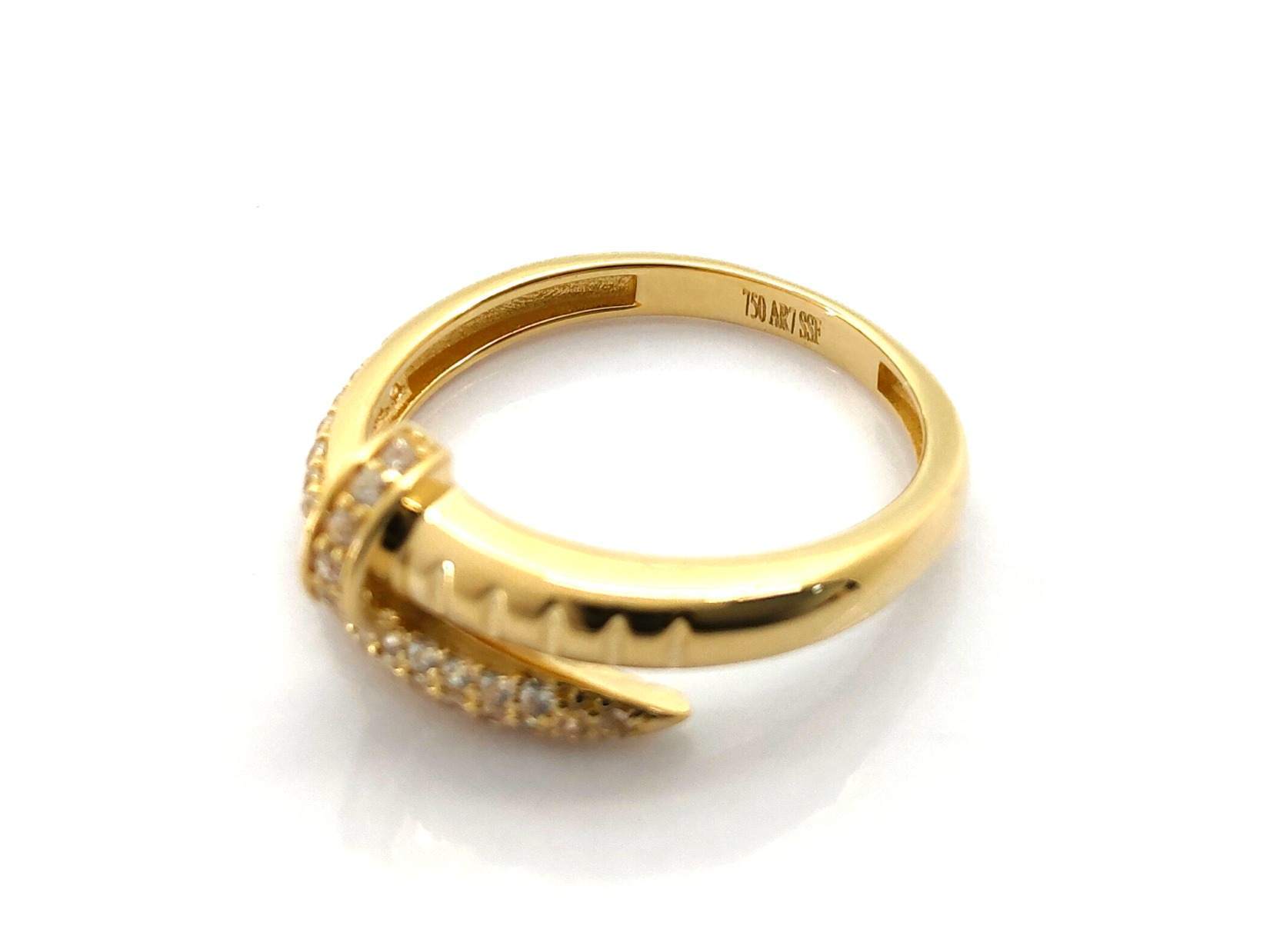 Sortija Oro 18k Con Circonita - Imagen 3